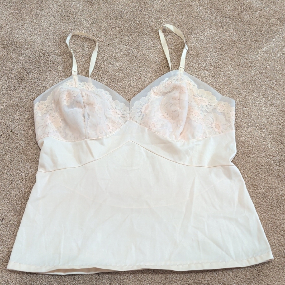 Vintage Vanity Fair Cream Nylon Camisole